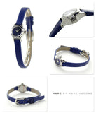 Buy Shop Marc Jacobs Blade Blue Dial Blue Leather Strap Watch for Women - MBM1342 USA Online