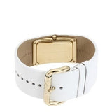 Buy Shop Marc Jacobs Champagne Dial White Leather Strap Watch for Women - MBM2043 USA Online