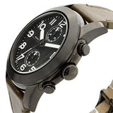 Buy Shop Marc Jacobs Larry Chronograph Black Dial Grey Leather Strap Watch for Men - MBM5034 USA Online