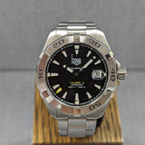 Tag Heuer Aquaracer Automatic Caliber 5 Black Dial Silver Steel Strap Watch for Men - WBD2110.BA0928