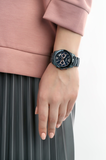Buy Shop Fossil Perfect Boyfriend Multifunction Blue Dial Blue Steel Strap Watch for Women - ES4093 USA Online