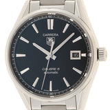 Buy Shop Tag Heuer Carrera Automatic Black Dial Silver Steel Strap Watch for Men - WAR211A.BA0782 USA Online