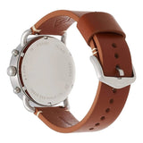 Buy Shop Fossil The Commuter Blue Dial Brown Leather Strap Watch for Men - FS5401 USA Online