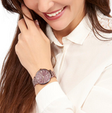Buy Shop Fossil Jacqueline Brown Dial Brown Steel Strap Watch for Women - ES4100 USA Online