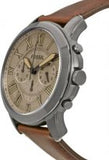 Buy Shop Fossil Grant Chronograph Brown Dial Brown Leather Strap Watch for Men - FS5214 USA Online