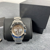 Buy Shop Marc Jacobs Rock Chronograph Mother of Pearl Grey Dial Silver Steel Strap Watch for Women - MBM3250 USA Online