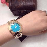 Buy Shop Marc Jacobs Amy Green Dial Gold Steel Strap Watch for Women - MBM8624 USA Online