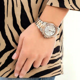 Buy Shop Michael Kors Everest Chronograph White Dial Two Tone Steel Strap Watch For Women - MK7214 USA Online