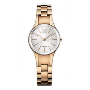 Buy Shop Calvin Klein Simplicity White Dial Rose Gold Steel Strap Watch for Women - K4323520 USA Online
