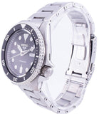 Buy Shop Seiko 5 Sports Automatic Day Date Black Dial Silver Steel Strap Watch for Men - SRPD55K1 USA Online