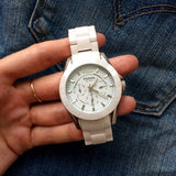 Buy Shop Fossil Ceramic White Dial White Ceramic Strap Watch for Women - CE1002 USA Online