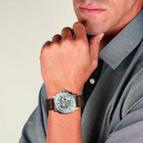 Buy Shop Fossil Modern Machine Automatic Skeleton White Dial Brown Leather Strap Watch for Women - ME3083 USA Online