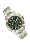 Buy Shop Fossil Garrett Chronograph Green Dial Two Tone Steel Strap Watch for Men - FS5622 USA Online