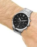 Buy Shop Fossil Neutra Chronograph Black Dial Silver Steel Strap Watch for Men - FS5384 USA Online