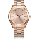 Buy Shop Michael Kors Mini Slim Runway Chronograph Quartz Rose Gold Dial Rose Gold Steel Strap Watch For Women - MK3205 USA Online