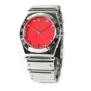 Buy Shop Marc Jacobs Classic Red Dial Silver Steel Strap Watch for Women - MBM3031 USA Online