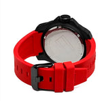 Buy Shop Tommy Hilfiger Windsurf Black Dial Red Rubber Strap Watch for Men - 1791112 USA Online