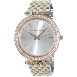 Buy Shop Michael Kors Darci Silver Dial Two Tone Stainless Steel Strap Watch for Women - MK3203 USA Online