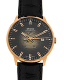 Mido Commander Automatic Black Dial Black Leather Strap Watch For Men - M021.407.36.411.00