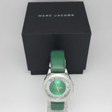 Buy Shop Marc Jacobs Henry Skeleton Green Dial Green Leather Strap Watch for Women - MBM1336 USA Online