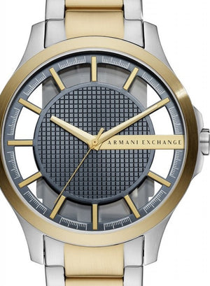 Buy Shop Armani Exchange Hampton Chronograph Grey Dial Two Tone Steel Strap Watch For Men - AX2403 USA Online