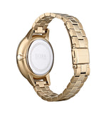 Hugo Boss Symphony Brown Dial Gold Steel Strap Watch for Women - 1502422