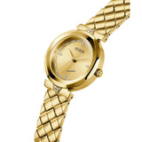 Buy Shop Guess Rumour Quartz Gold Dial Gold Steel Strap Watch For Women - GW0613L2 USA Online