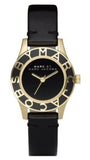 Buy Shop Marc Jacobs Blade Black Dial Black Leather Strap Watch for Women - MBM1159 USA Online