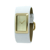 Buy Shop Marc Jacobs Champagne Dial White Leather Strap Watch for Women - MBM2043 USA Online