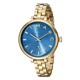 Buy Shop Marc Jacobs Sally Blue Dial Gold Steel Strap Watch for Women - MBM3366 USA Online