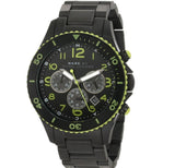 Marc Jacobs Rock Chronograph Black Dial Black Stainless Steel Strap Watch for Men - MBM5026