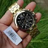 Buy Shop Guess Surge Chronograph Black Dial Gold Steel Strap Watch for Men - W1258G2 USA Online