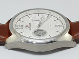 Tommy Hilfiger Deacon White Dial Brown Leather Strap Watch for Men - 1791550