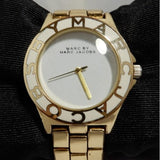 Buy Shop Marc Jacobs Blade White Dial Gold Steel Strap Watch for Women - MBM3050 USA Online