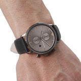 Buy Shop Emporio Armani Classic Grey Dial Grey Leather Strap Watch For Men - AR0388 USA Online