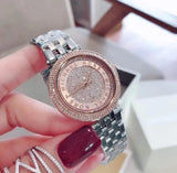 Buy Shop Michael Kors Darci Rose Gold Dial Silver Steel Strap Watch for Women - MK3446 USA Online