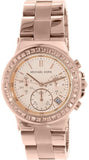 Buy Shop Michael Kors Dylan Rose Gold Rose Gold Steel Strap Watch for Women - MK5586 USA Online
