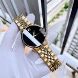 Buy Shop Movado Museum Classic Quartz Black Dial Gold Steel Strap Watch for Men - 0607203 USA Online