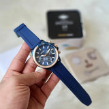 Buy Shop Fossil Bannon Multifunction Blue Dial Blue Silicone Strap Watch for Men - BQ2498 USA Online