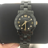 Buy Shop Marc Jacobs Amy Black Dial Black Steel Strap Watch for Women - MBM8595 USA Online