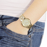 Buy Shop Marc Jacobs Marci Gold Dial Gold Steel Strap Watch for Women - MBM3174 USA Online