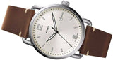 Buy Shop Fossil The Commuter White Dial Brown Leather Strap Watch for Men - FS5275 USA Online