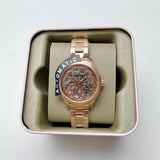 Buy Shop Fossil Rye Automatic Skeleton Rose Gold Dial Rose Gold Steel Strap Watch for Women - BQ3754 USA Online