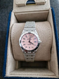 Buy Shop Breitling Chronomat 32 Diamonds Pink Dial Silver Steel Strap Watch for Women - A77310101K1A1 USA Online
