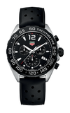 Buy Shop Tag Heuer Formula 1 Black Dial Black Leather Strap Watch for Men - CAZ1010.FT8024 USA Online