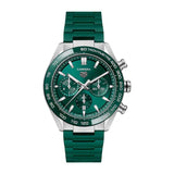 Buy Shop Tag Heuer Carrera Chronograph 44mm Green Dial Green Steel Strap Watch for Men - CBN2A1N.FT6238 USA Online