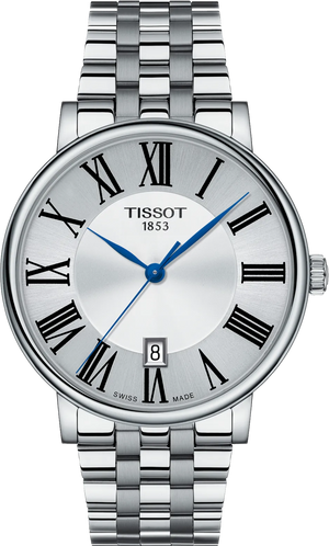 Buy Shop Tissot Carson Premium Silver Dial Silver Steel Strap Watch for Men - T122.417.11.033.00 USA Online
