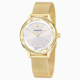 Swarovski Octea Nova Silver Dial Gold Mesh Bracelet Watch for Women - 5430417