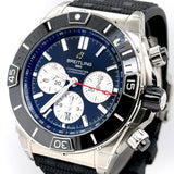 Buy Shop Breitling Super Chronomat B01 44 Black Dial Black Rubber Strap Watch for Men - AB0136251B1S1 USA Online