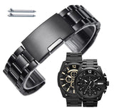 Buy Shop Diesel Mega Chief Chronograph Black Dial Black Steel Strap Watch For Men - DZ4283 USA Online